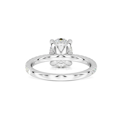 Skylar Moissanite & Lab Grown Diamond Ring | White Gold | 3
