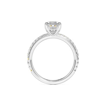Skylar Moissanite & Lab Grown Diamond Ring | White Gold | 4