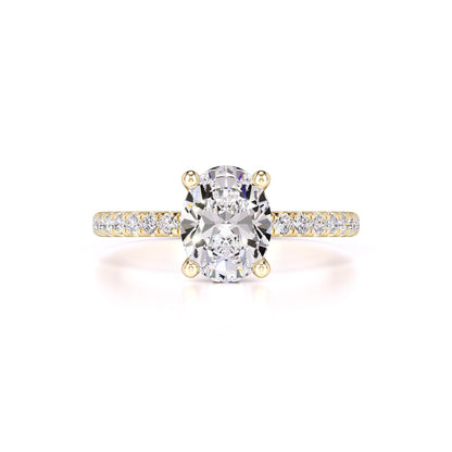 Skylar Moissanite & Lab Grown Diamond Ring | Yellow Gold | 1