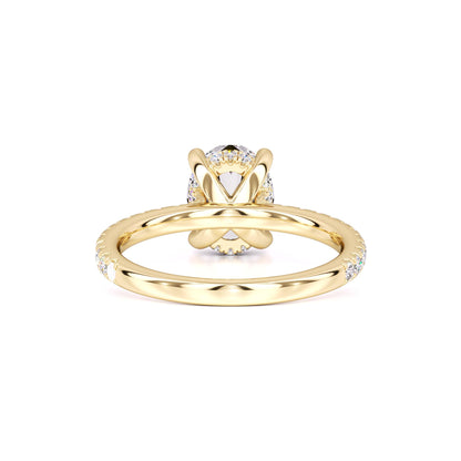 Skylar Moissanite & Lab Grown Diamond Ring | Yellow Gold | 3