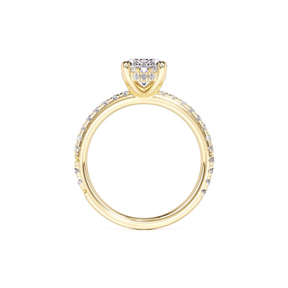 Skylar Moissanite & Lab Grown Diamond Ring | Yellow Gold | 4