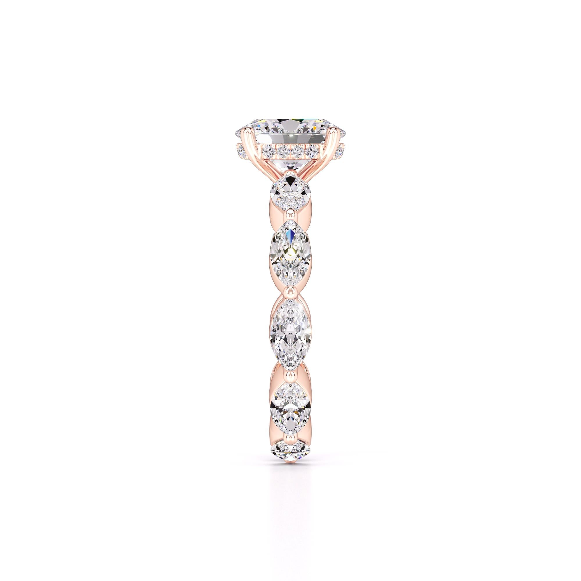 Katie Lab Grown Diamond Ring | Rose Gold | 4
