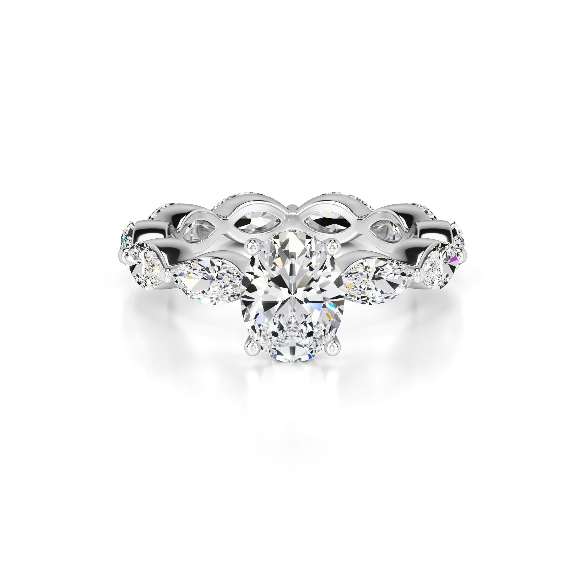 Katie Lab Grown Diamond Ring | White Gold | 1