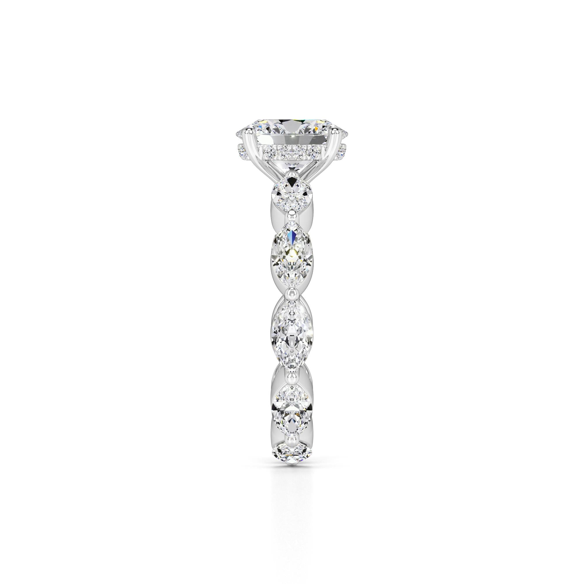 Katie Lab Grown Diamond Ring | White Gold | 4