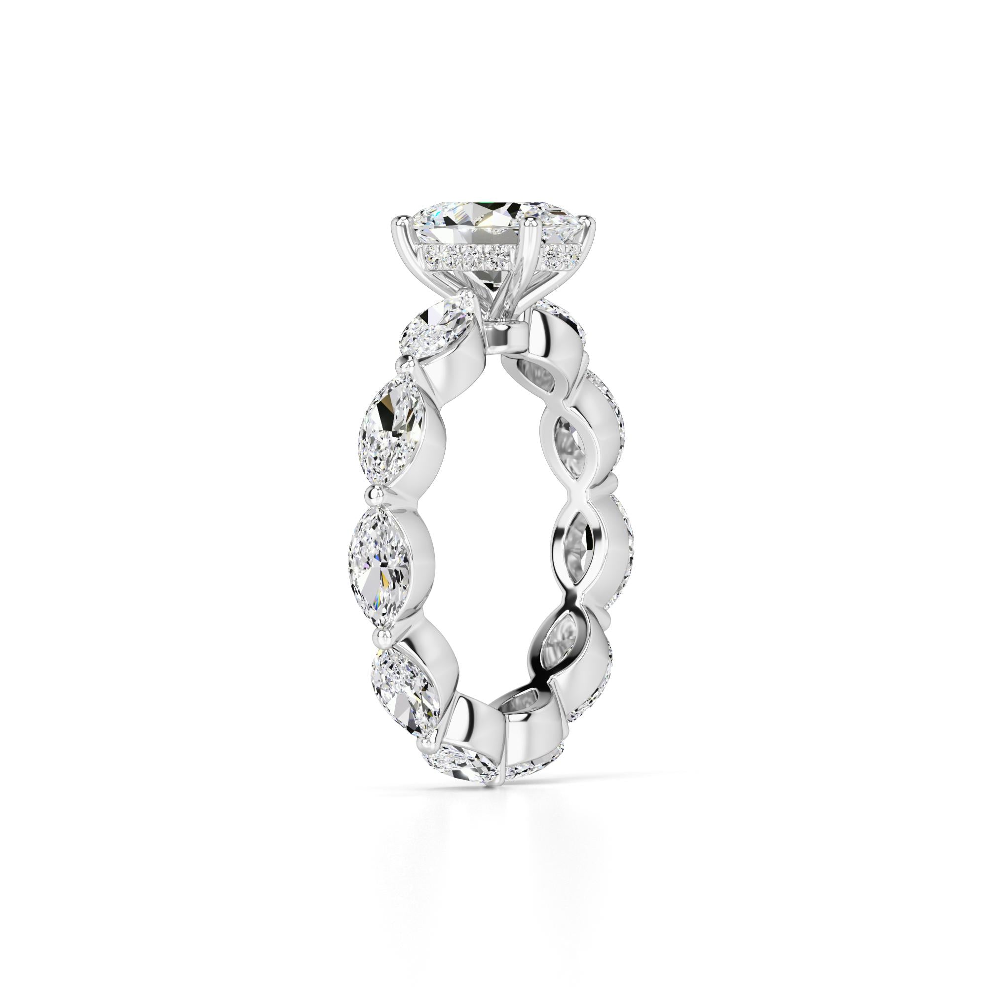 Katie Lab Grown Diamond Ring | White Gold | 3