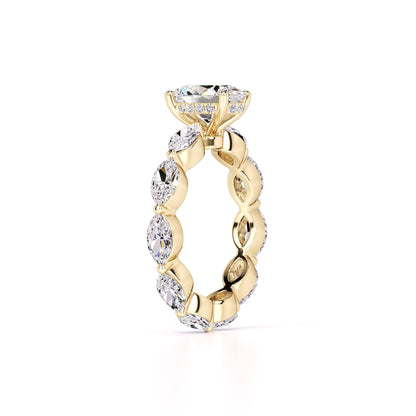 Katie Lab Grown Diamond Ring | Yellow Gold | 3