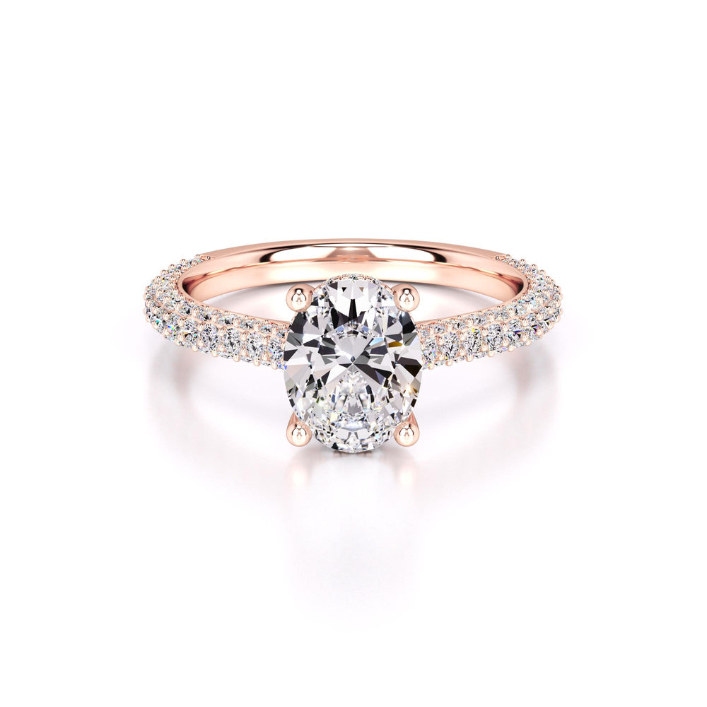 Jessica Lab Grown Diamond Ring | Rose Gold | 1