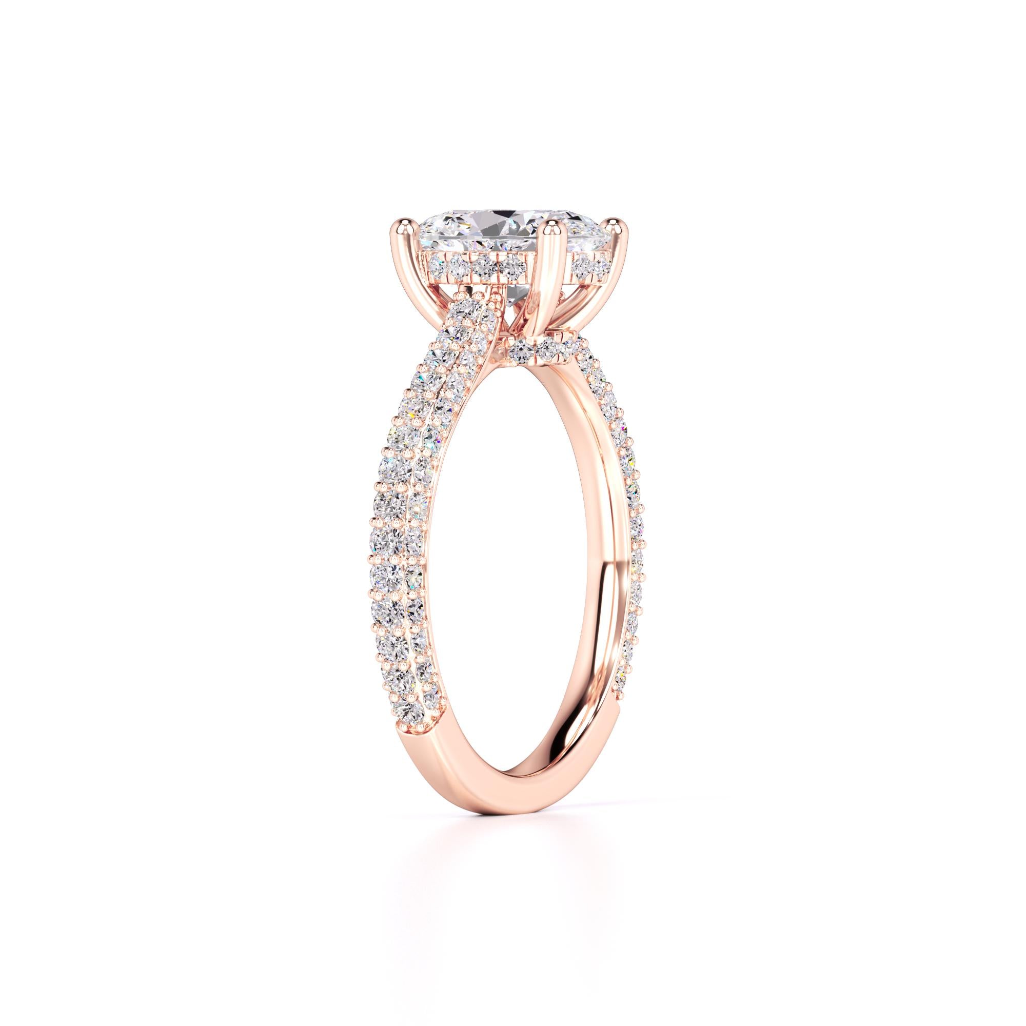 Jessica Lab Grown Diamond Ring | Rose Gold | 3