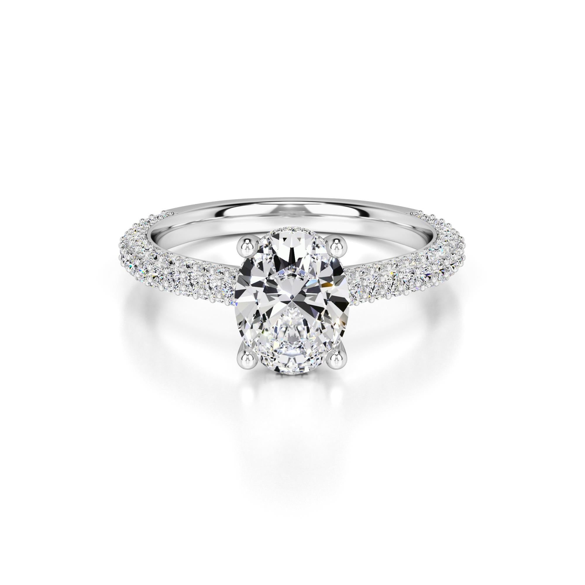 Jessica Lab Grown Diamond Ring | White Gold | 1