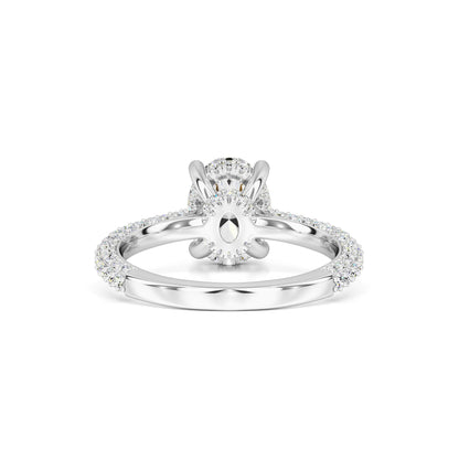 Jessica Moissanite & Lab Grown Diamond Ring | White Gold | 3