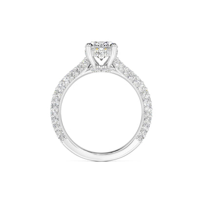 Jessica Moissanite & Lab Grown Diamond Ring | White Gold | 4