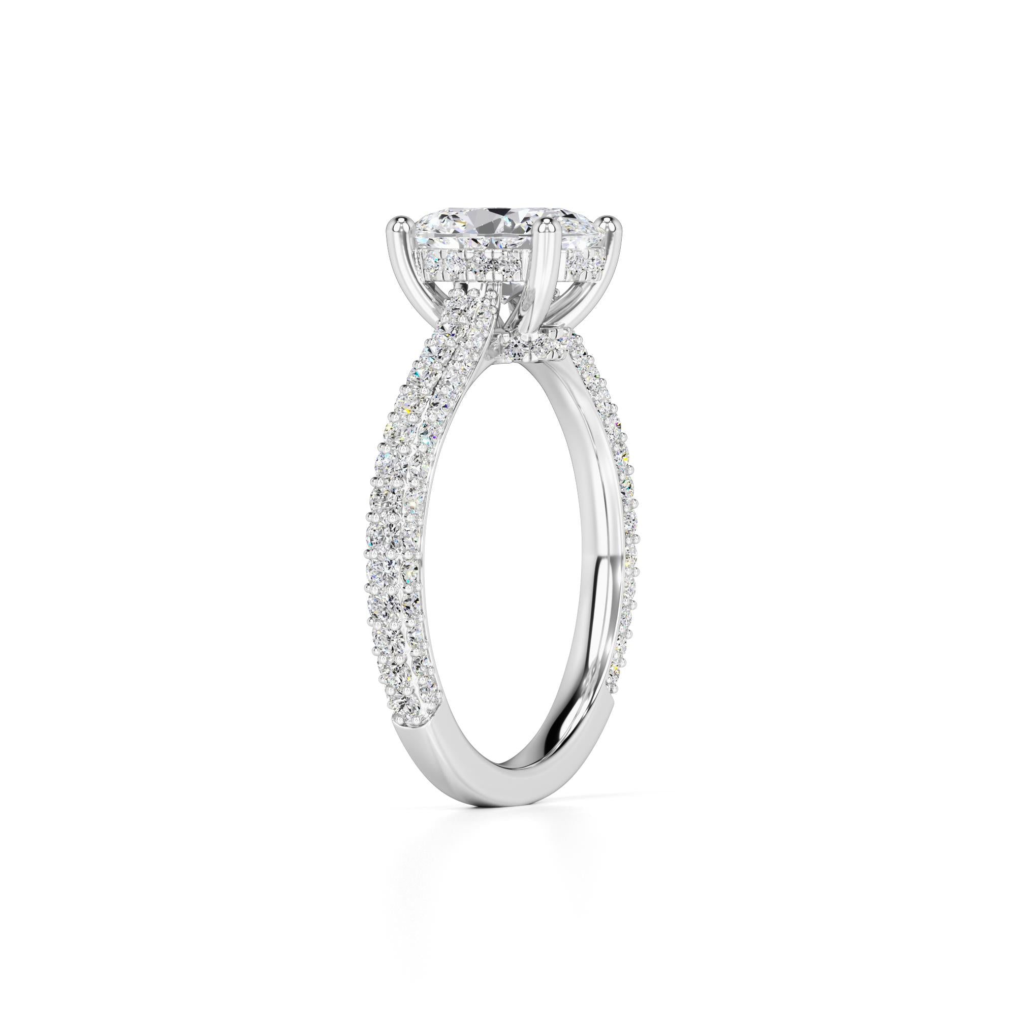 Jessica Lab Grown Diamond Ring | White Gold | 3