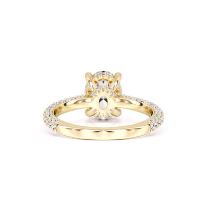Jessica Moissanite & Lab Grown Diamond Ring | Yellow Gold | 3