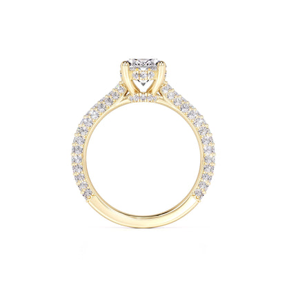 Jessica Moissanite & Lab Grown Diamond Ring | Yellow Gold | 4