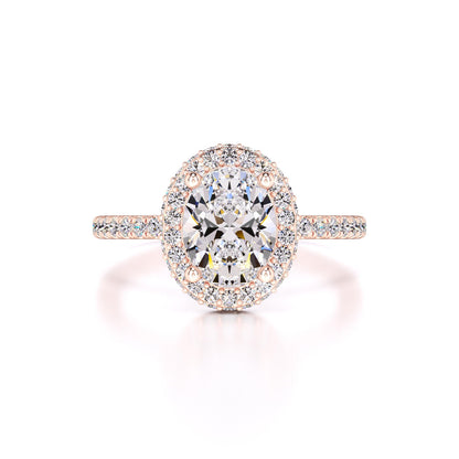 Gavin Moissanite & Lab Grown Diamond Ring | Rose Gold | 1