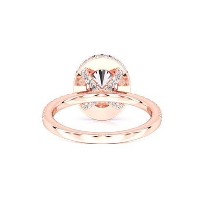 Gavin Moissanite & Lab Grown Diamond Ring | Rose Gold | 3
