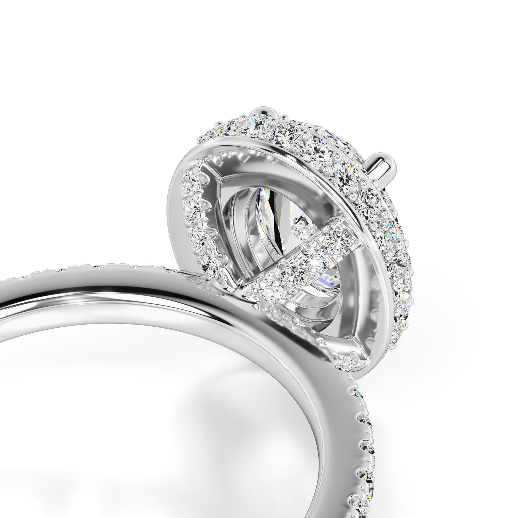 Gavin Moissanite & Lab Grown Diamond Ring | White Gold | 2