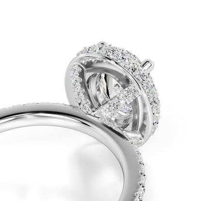 Gavin Moissanite & Lab Grown Diamond Ring | White Gold | 2