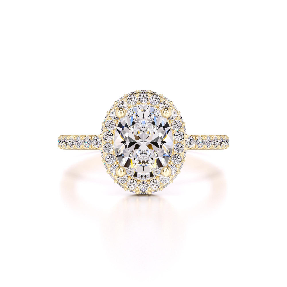Gavin Moissanite & Lab Grown Diamond Ring | Yellow Gold | 1