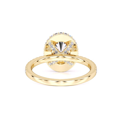 Gavin Moissanite & Lab Grown Diamond Ring | Yellow Gold | 3