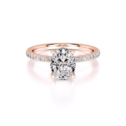 Rachel Lab Grown Diamond Ring | Rose Gold | 1