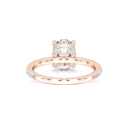 Rachel Moissanite & Lab Grown Diamond Ring | Rose Gold | 3