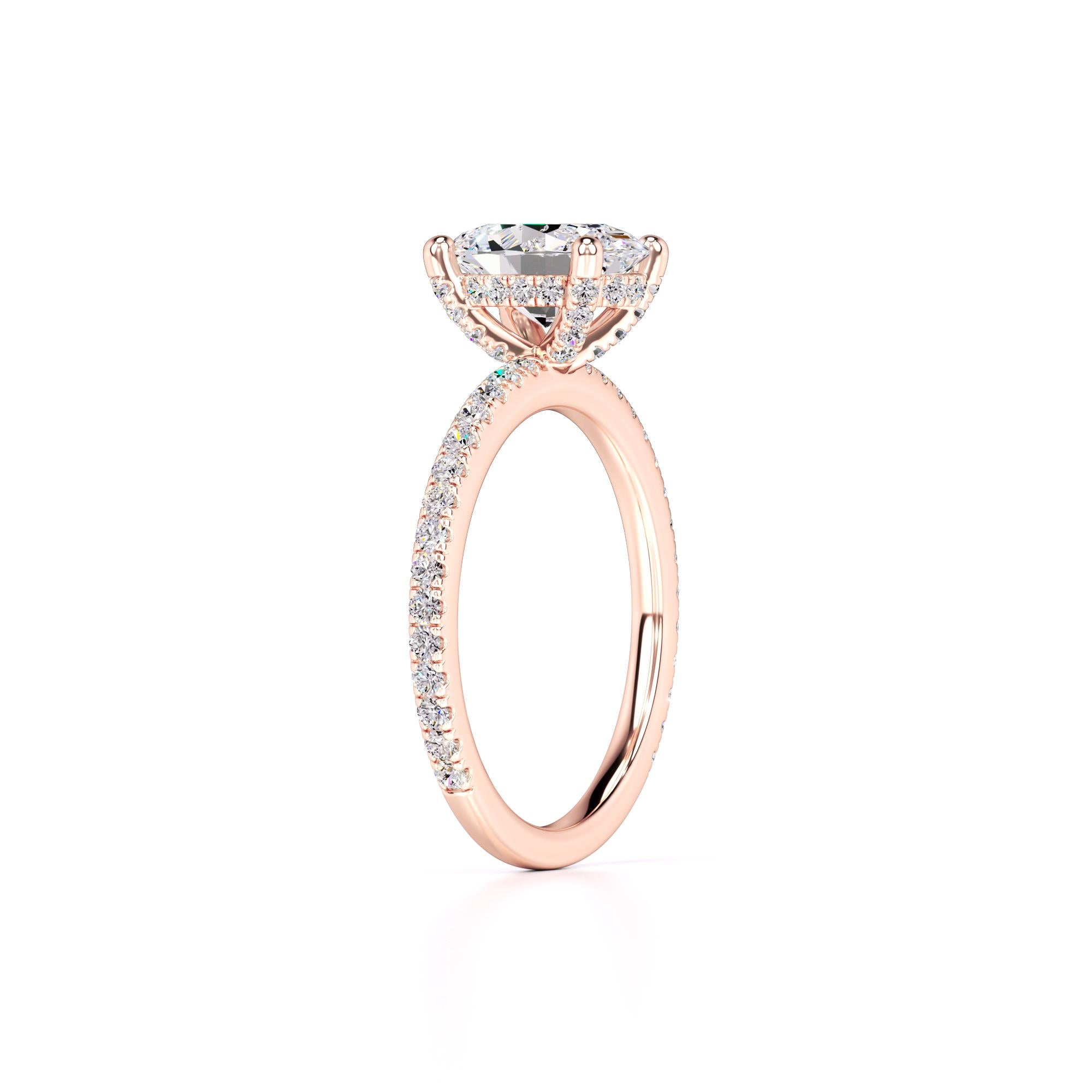 Rachel Lab Grown Diamond Ring | Rose Gold | 3