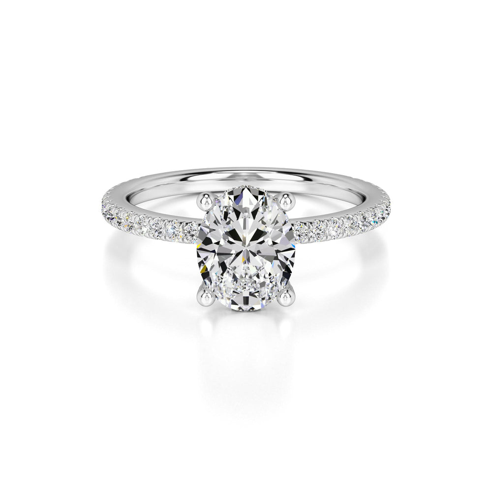 Rachel Lab Grown Diamond Ring | White Gold | 1
