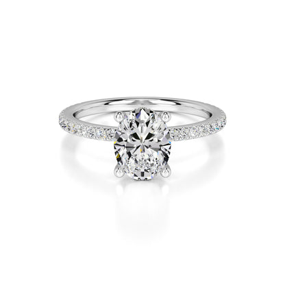 Rachel Lab Grown Diamond Ring | White Gold | 1