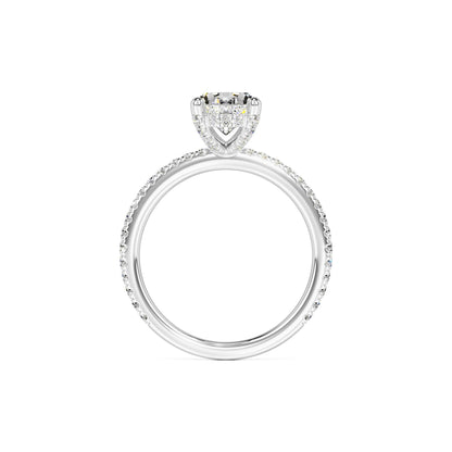 Rachel Moissanite & Lab Grown Diamond Ring | White Gold | 4