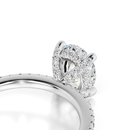Rachel Moissanite & Lab Grown Diamond Ring | White Gold | 2