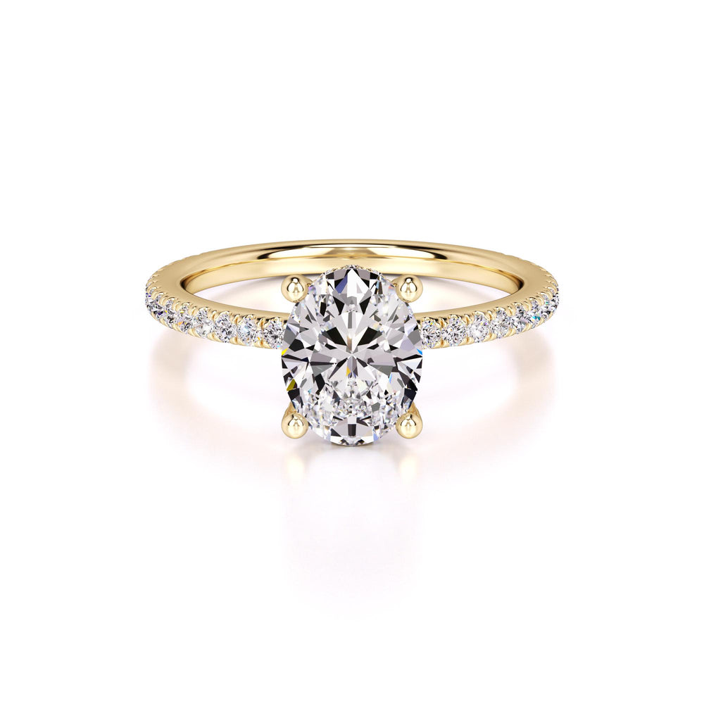Rachel Lab Grown Diamond Ring | Yellow Gold | 1