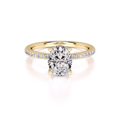 Rachel Lab Grown Diamond Ring | Yellow Gold | 1