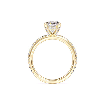 Rachel Moissanite & Lab Grown Diamond Ring | Yellow Gold | 4