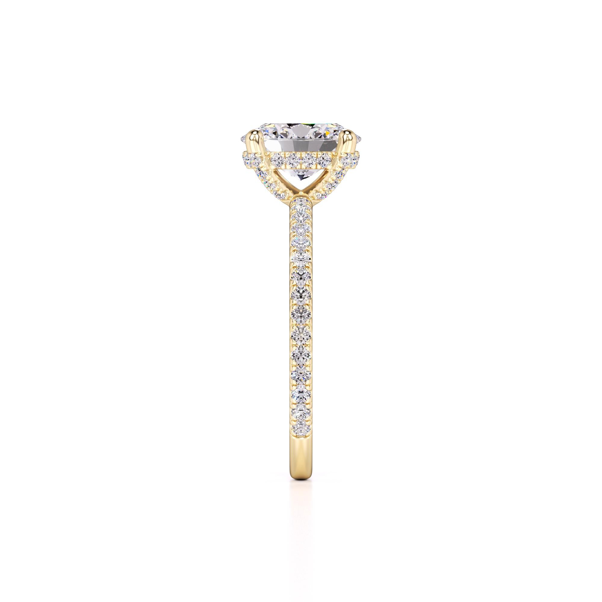 Rachel Lab Grown Diamond Ring | Yellow Gold | 4