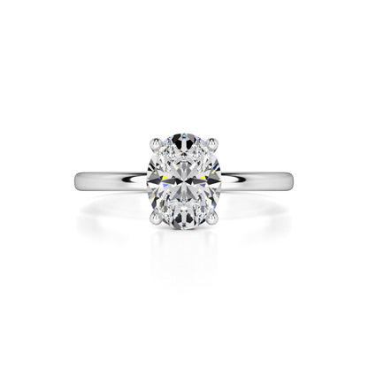 Chica Moissanite & Lab Grown Diamond Ring | White Gold | 1