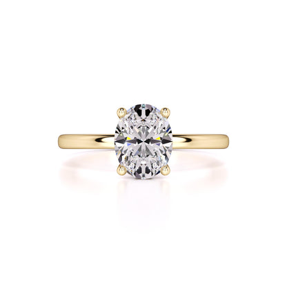 Chica Moissanite & Lab Grown Diamond Ring | Yellow Gold | 1