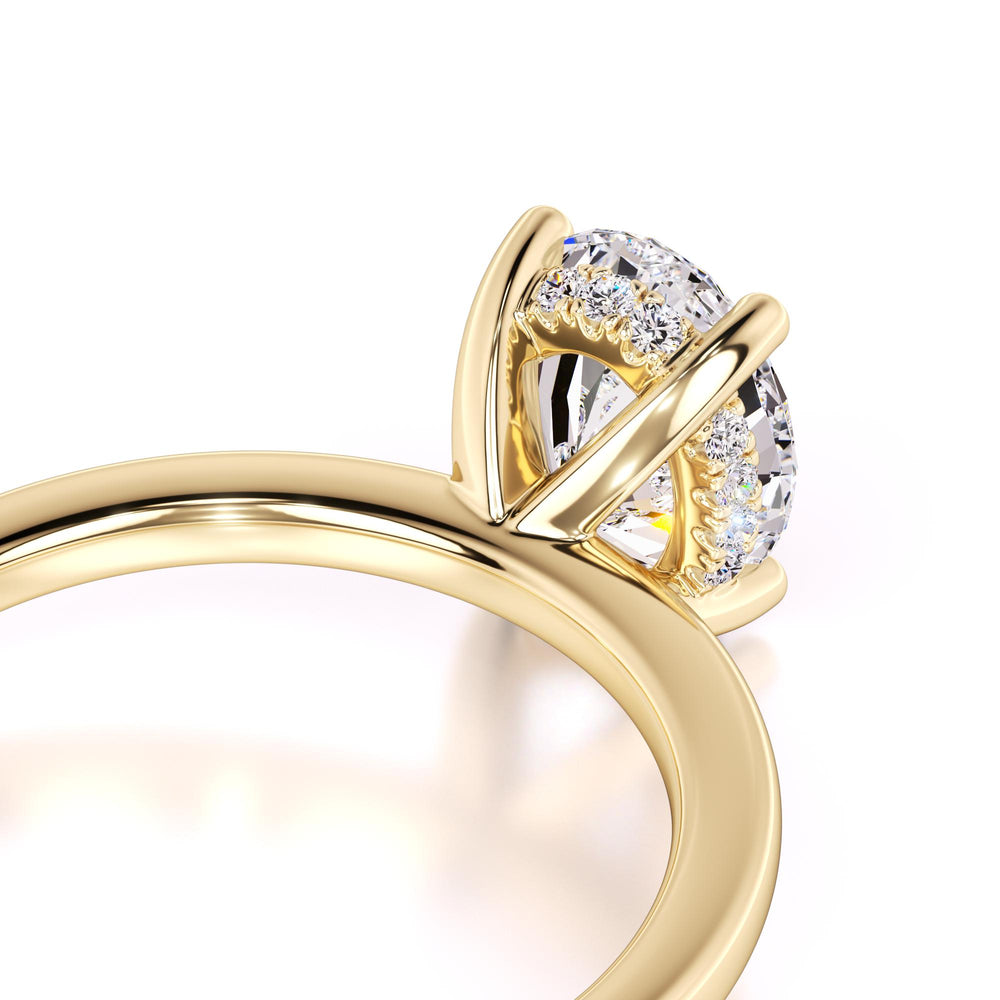 Chica Moissanite & Lab Grown Diamond Ring | Yellow Gold | 2