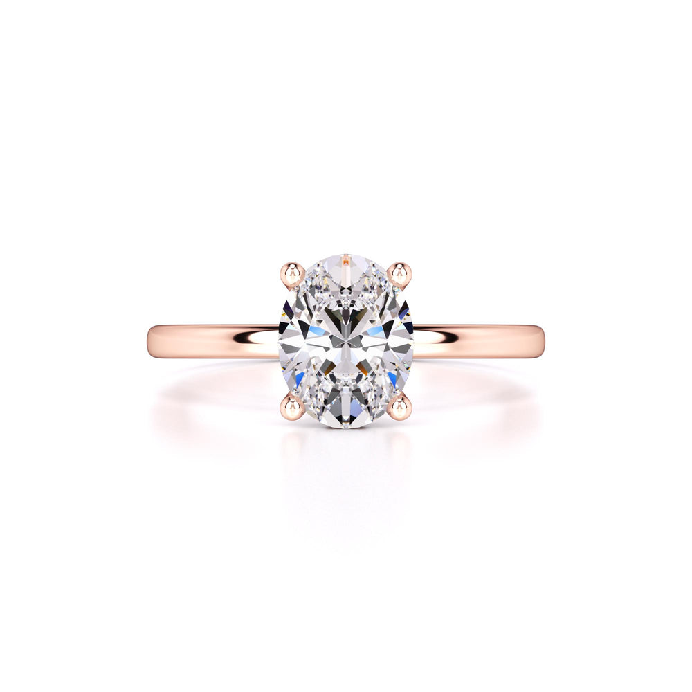 Lola Moissanite & Lab Grown Diamond Ring | Rose Gold | 1