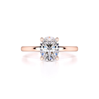 Lola Moissanite & Lab Grown Diamond Ring | Rose Gold | 1