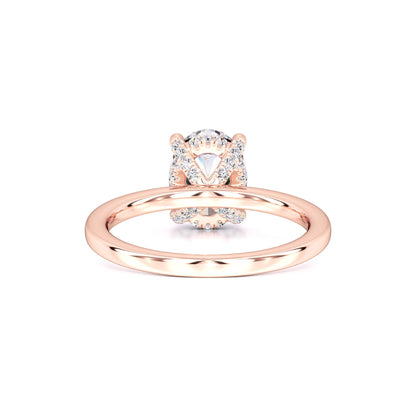 Lola Moissanite & Lab Grown Diamond Ring | Rose Gold | 3