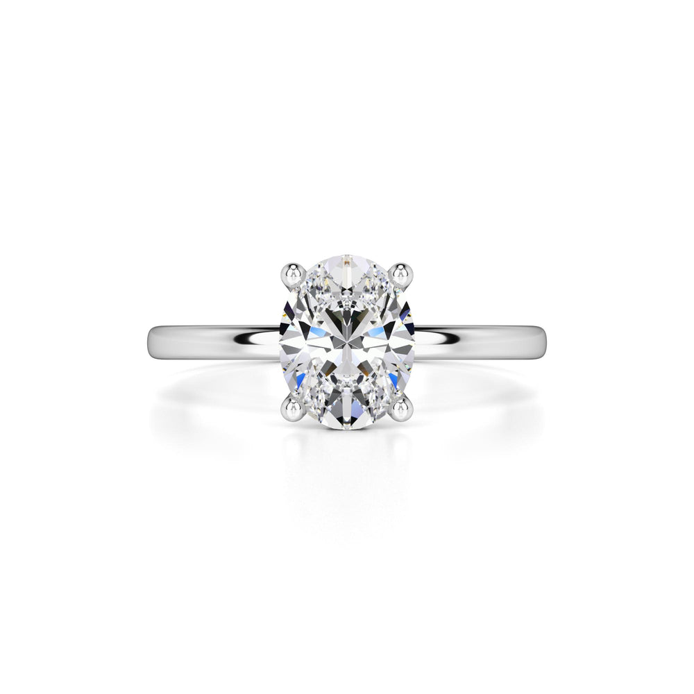 Lola Moissanite & Lab Grown Diamond Ring | White Gold | 1