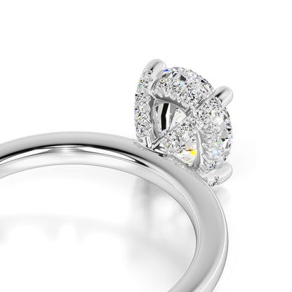 Lola Moissanite & Lab Grown Diamond Ring | White Gold | 2