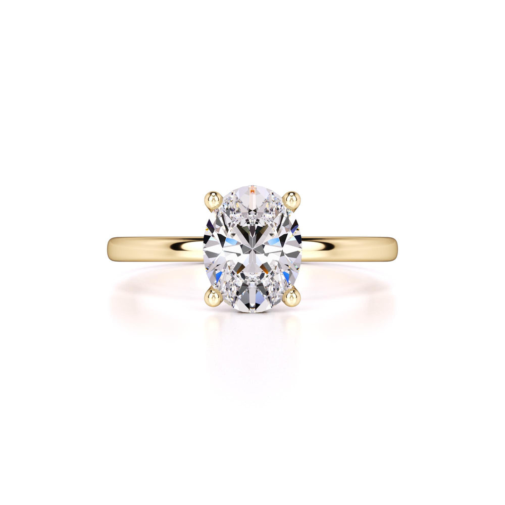 Lola Moissanite & Lab Grown Diamond Ring | Yellow Gold | 1
