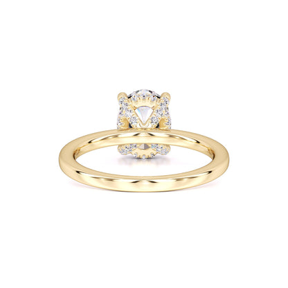 Lola Moissanite & Lab Grown Diamond Ring | Yellow Gold | 3