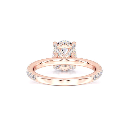 Mika Moissanite & Lab Grown Diamond Ring | Rose Gold | 3