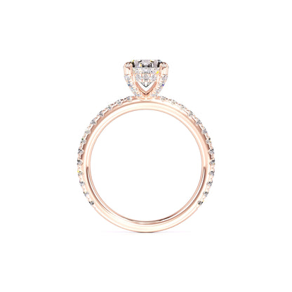 Mika Moissanite & Lab Grown Diamond Ring | Rose Gold | 4