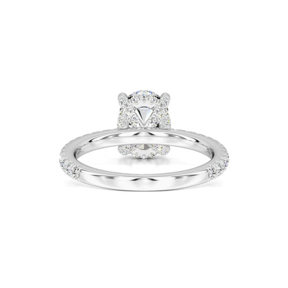 Mika Moissanite & Lab Grown Diamond Ring | White Gold | 3