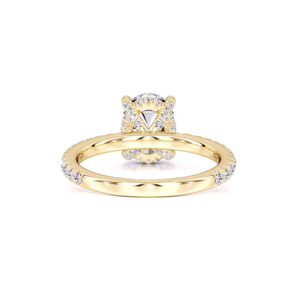 Mika Moissanite & Lab Grown Diamond Ring | Yellow Gold | 3