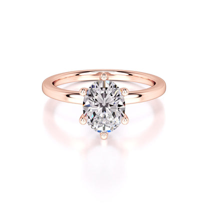 Ariana Lab Grown Diamond Ring | Rose Gold | 1